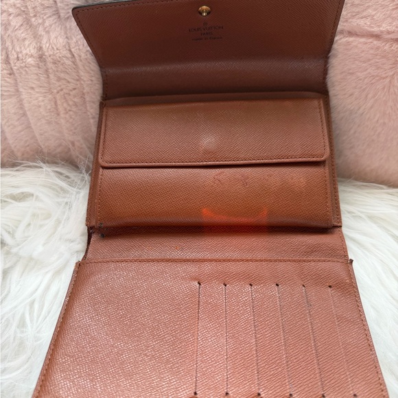 Authentic LOUIS VUITTON Brown Monogram Porte Tresor Etui Papiers Trifold Wallet - Picture 6 of 8